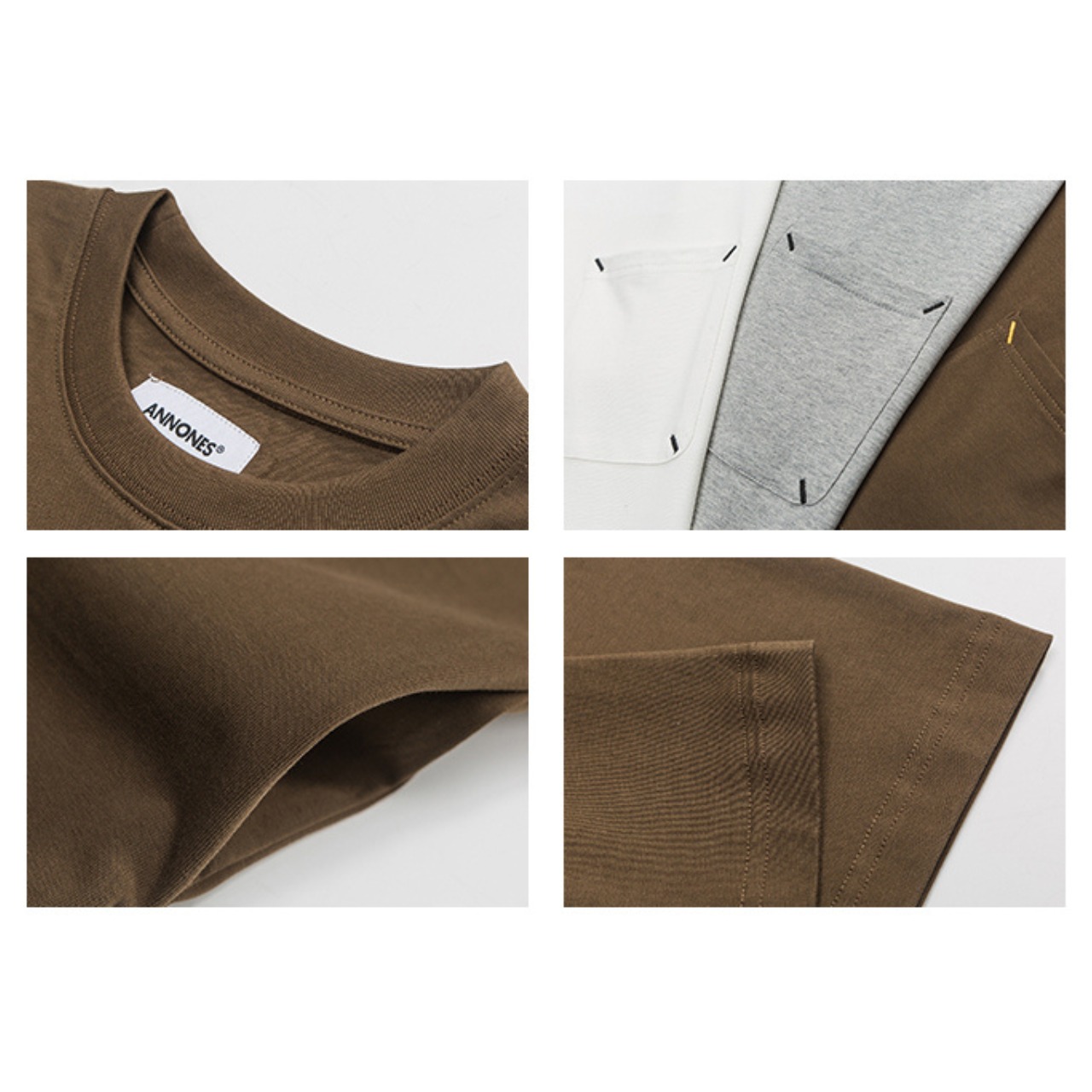 Stitch detail pocket tee 0825 - 16
