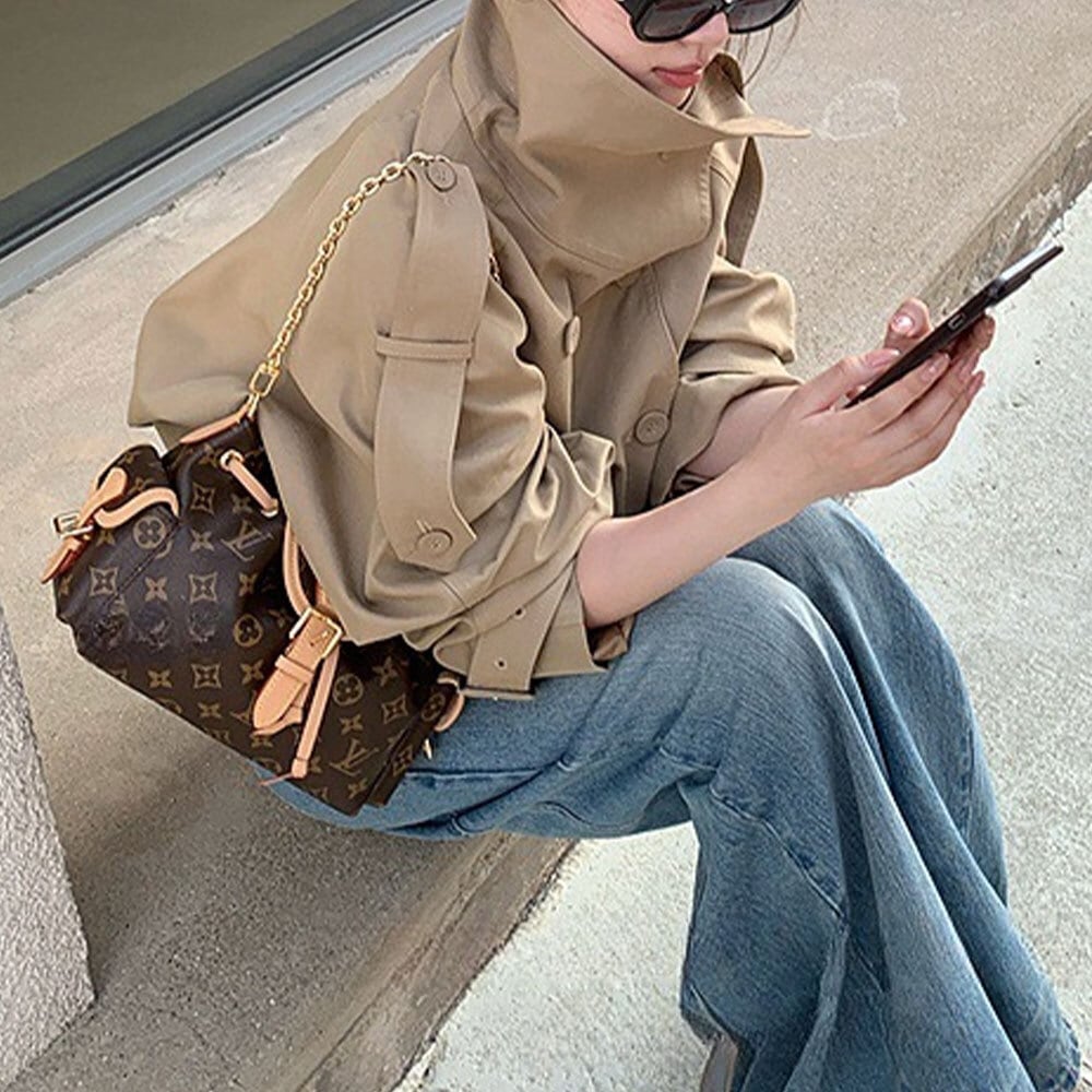 【送料無料】 スプリング コート ショート丈 レディース 春秋 韓国 アウター スタンドカラー きれいめ 大人 カジュアル 通勤 ビジネス オフィス レトロ おしゃれ 薄手 大人可愛い 大人女子