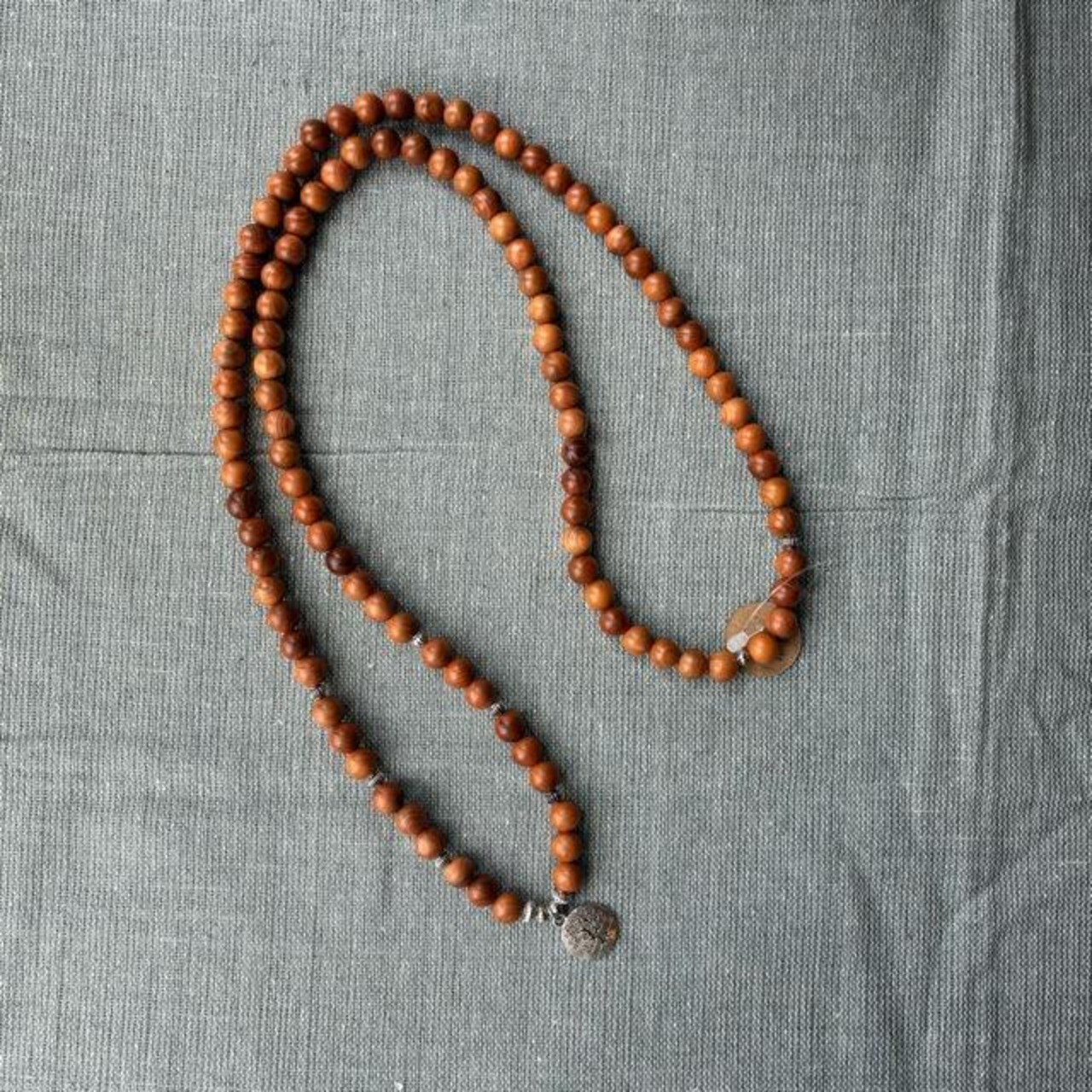 TOPANGA Jewelry　MARAブレスレット　イチイウッド　生命の木　ロングネックレス　数珠　瞑想　ヨガ　ラップブレス　天然石　108個　マーラ　