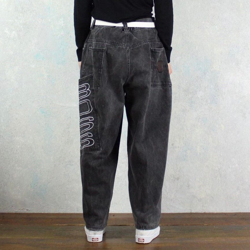 vintage BOSS スーパーワイド ブラックデニムパンツ【FF-3457】 | cv