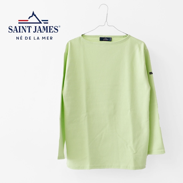 SAINT JAMES [セントジェームス 正規販売店] OUESSANT SOLID 【PLUCHE】 [sol-plu] ウエッソン ソリッド（無地）プルシェグリーン  [2024SS]