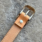 ベルト 1インチ シングルステッチ カウハイド