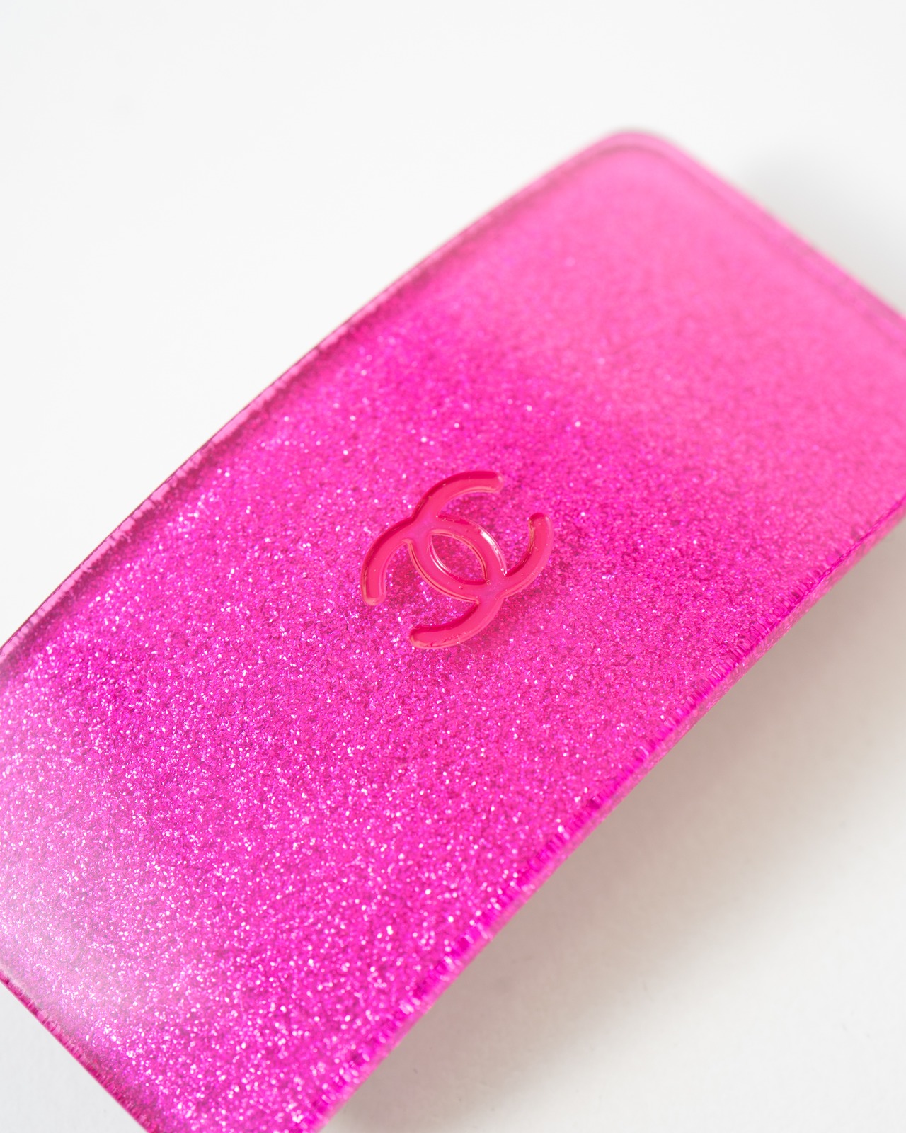 〈CHANEL〉CC Mark Clear Barrette 2000AW