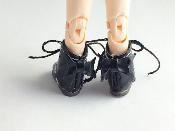 ドール靴 1/6 オビツ11 リボンブーツ SBB007BLK MW - 画像5