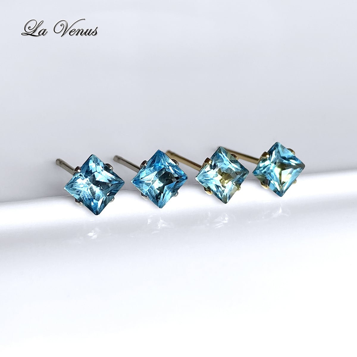 ✴︎つけっぱなしOK✴︎ ブラジル産 天然 スイスブルートパーズ 宝石質