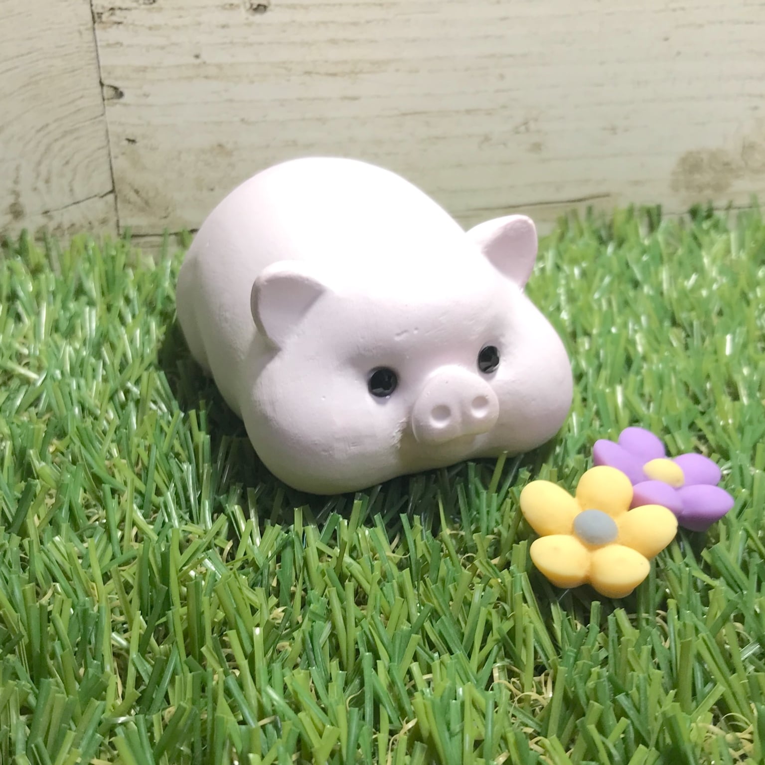 ハンドメイド アロマストーン 豚 饅頭 潰れた豚 香り キッチン 癒し No