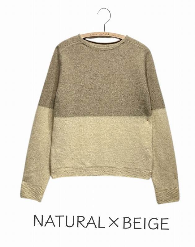 ミドルゲージカシミヤセーブルニット2tone】KNIT251 | enrica 公式通販