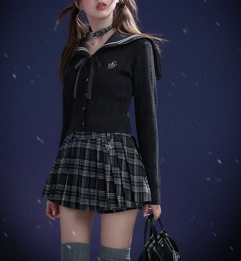 ボトムス ショートパンツ チェック 黒 グレー ガーリー 可愛い ミニ