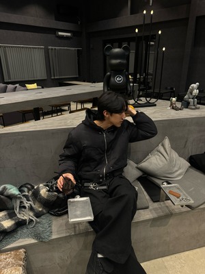 Cropped Padded MA-1 Bomber Jacket (2color)