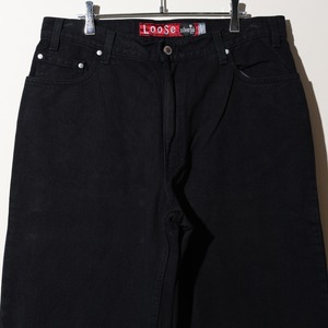 極美品 34×32 USA 96年 Loose Silvertab Levi’s ブラックデニムパンツ リーバイス シルバータブ