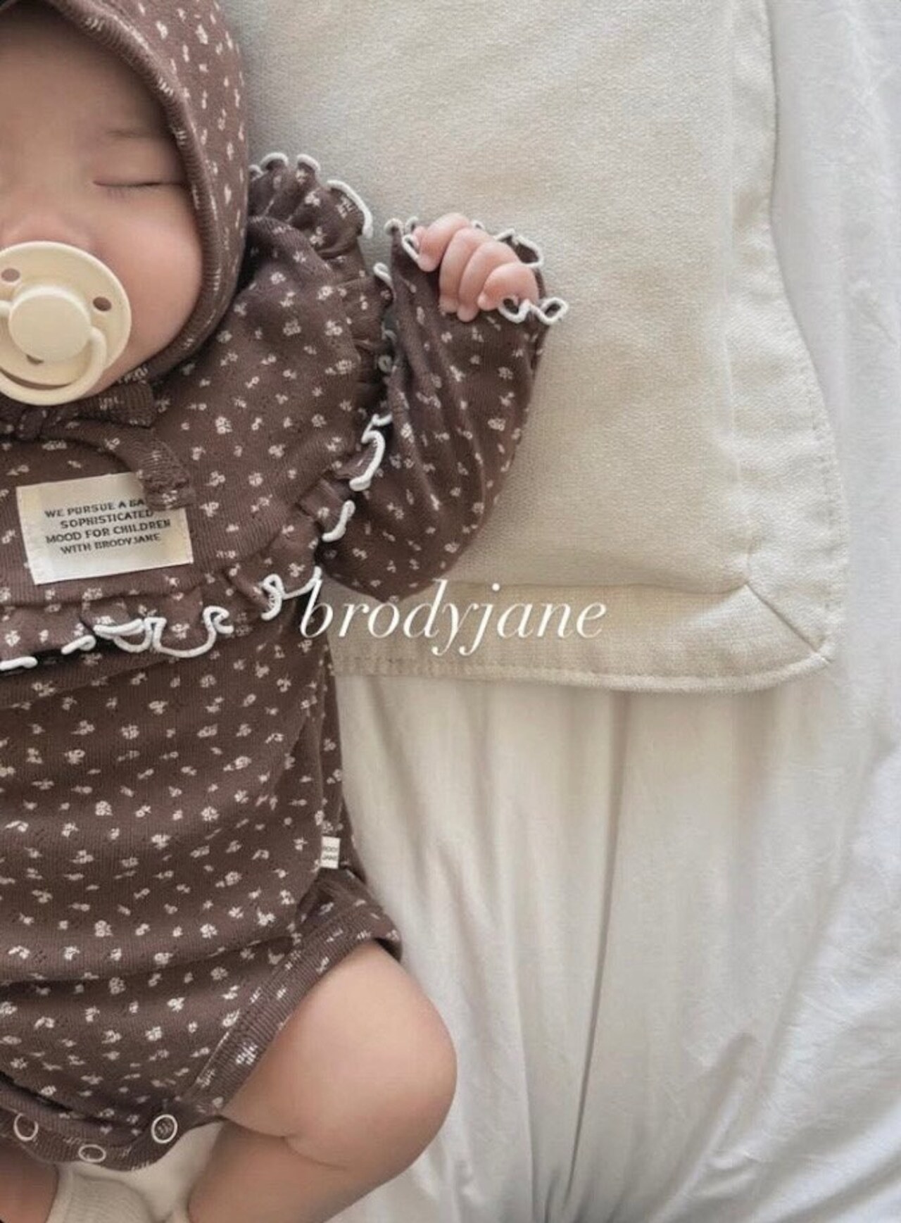 韓国子供服 / 26Autumn / 〖取寄〗Brodyjane / ブラウニーボディースーツ / ベビー服 / 赤ちゃん服 / ロンパース *S*