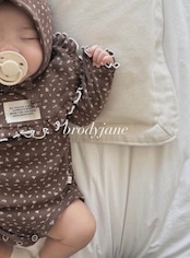 韓国子供服 / 26Autumn / 〖取寄〗Brodyjane / ブラウニーボディースーツ / ベビー服 / 赤ちゃん服 / ロンパース *S*