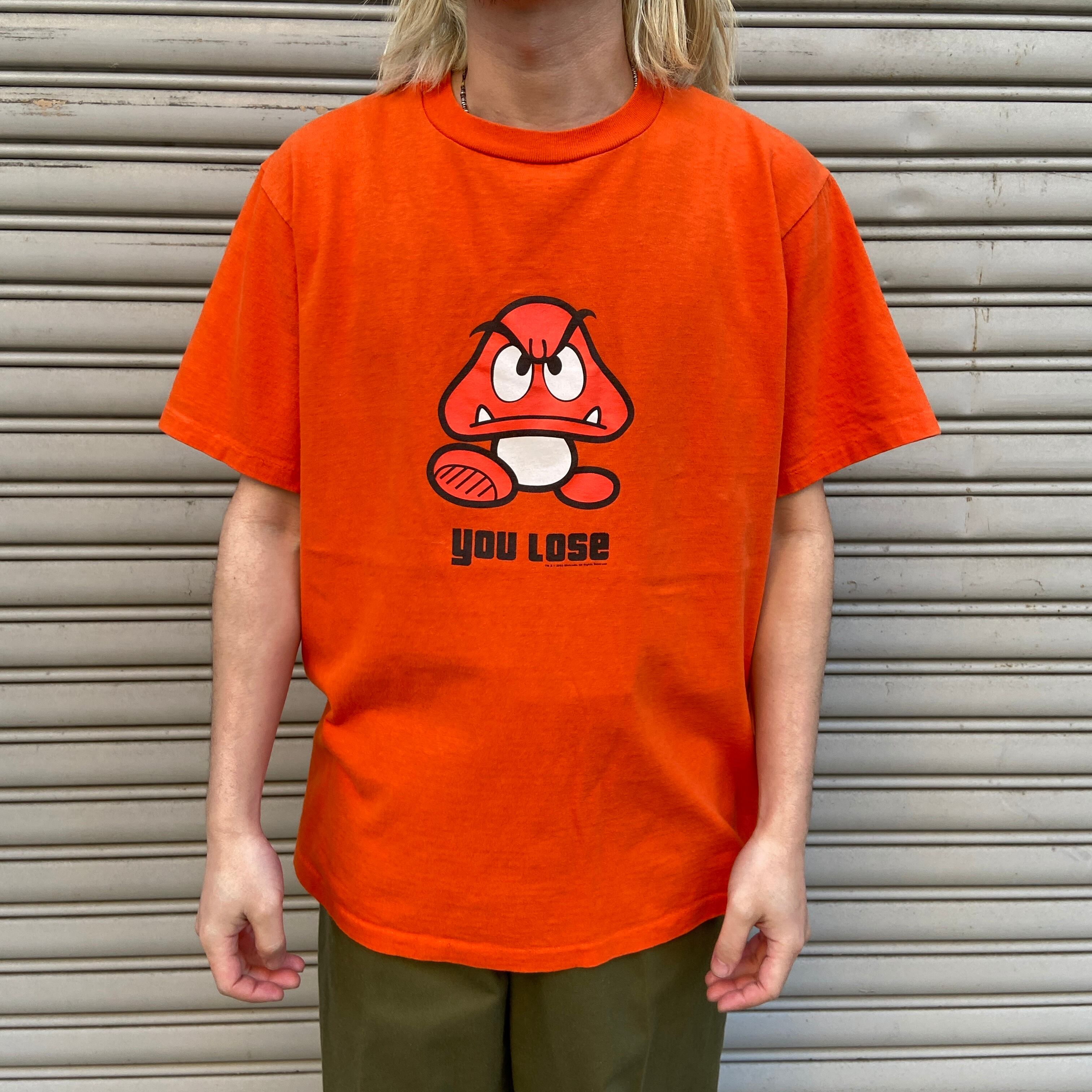 00s USA製 ニンテンドー マリオ クリボー キャラクターTシャツ L