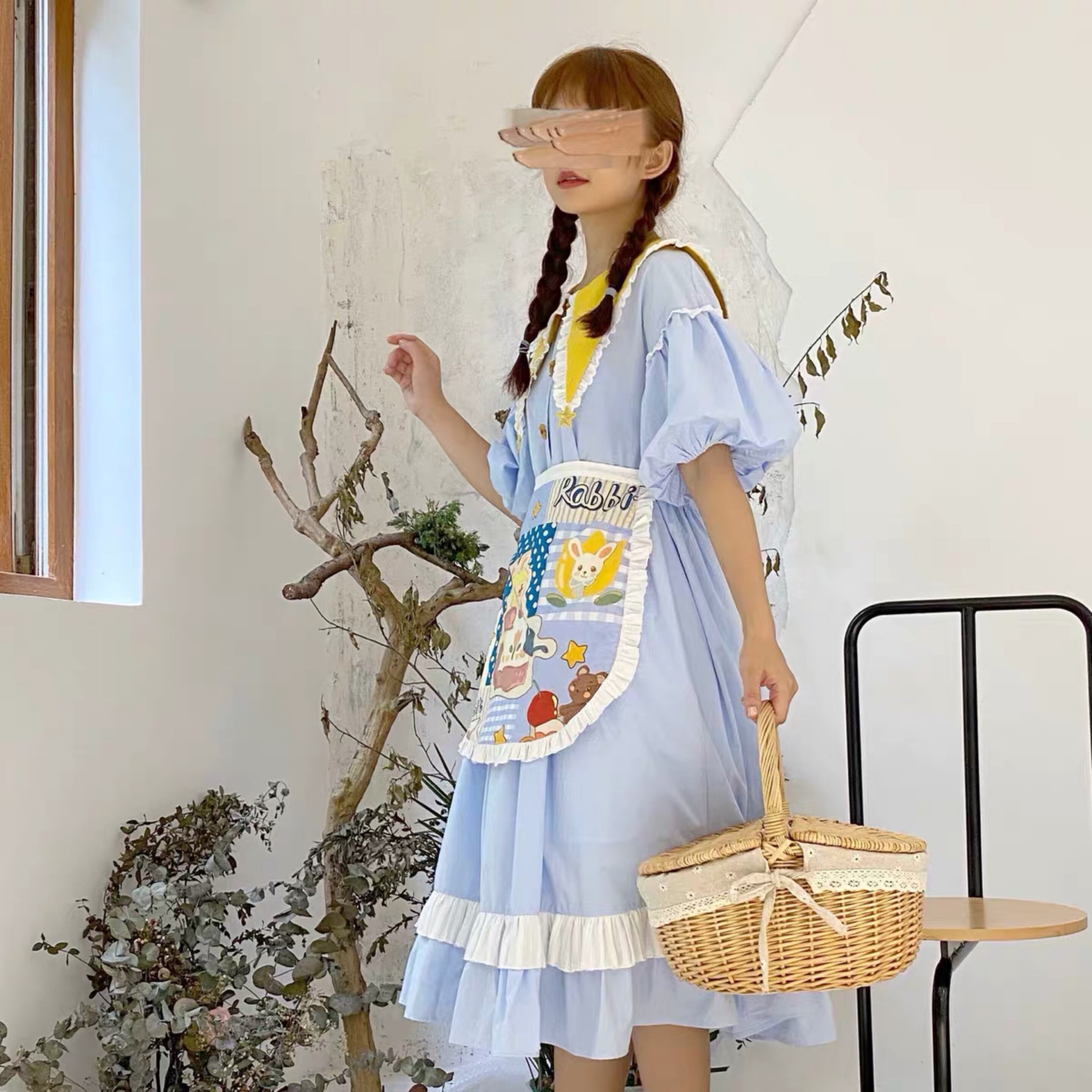 わずか】黄色 ゆったり 水色 ワンピース | LOVEYsmileSHOP