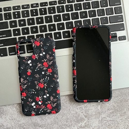 フルカバー 花柄 iPhone11 Proハードケース 全面保護 大人★