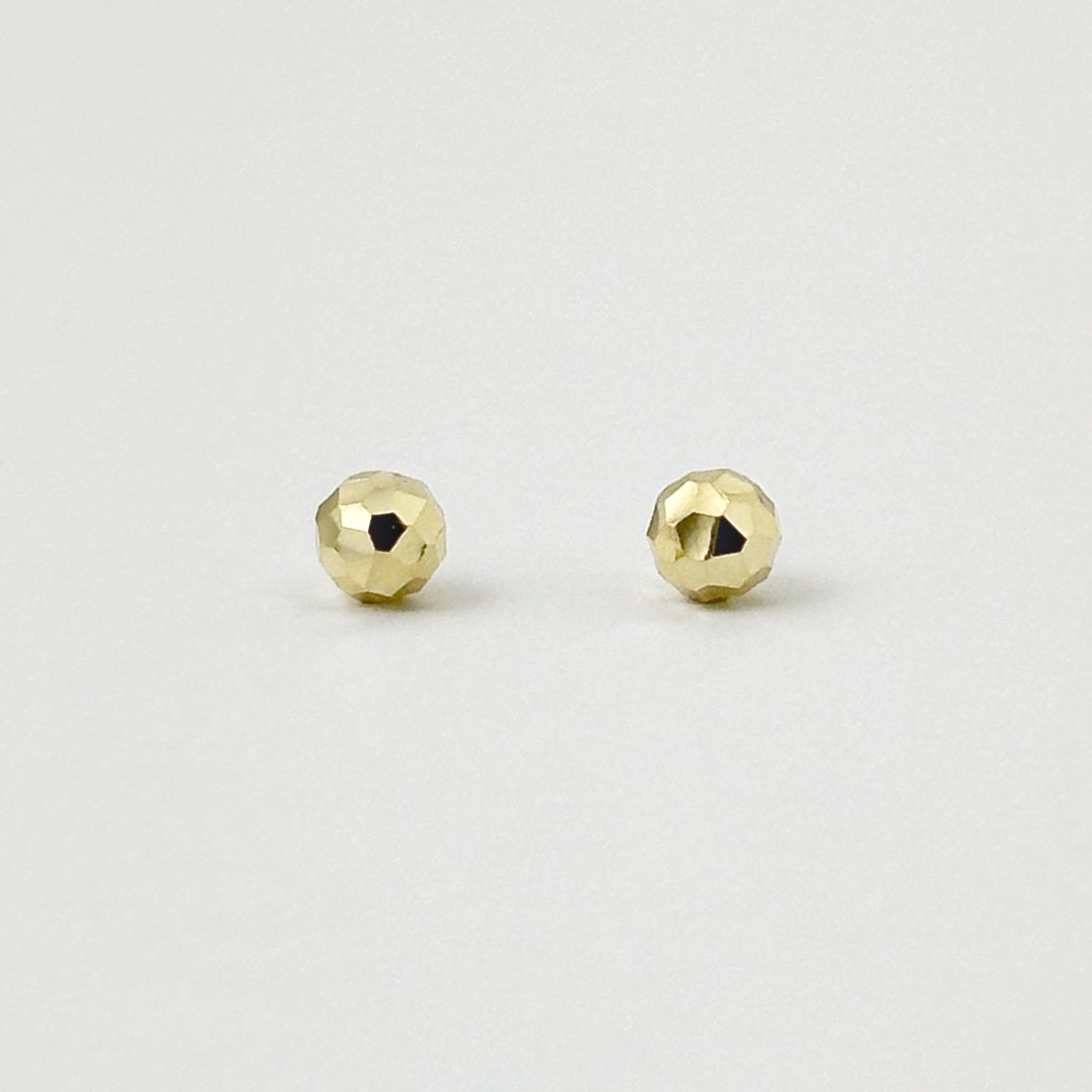 Gold Coating ミラーボール スタッド ピアス