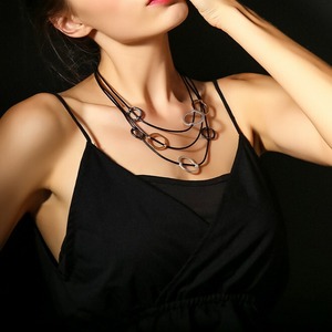 Circle Triple Strand Choker Necklace / サークル トリプル ストランド チョーカー ネックレス