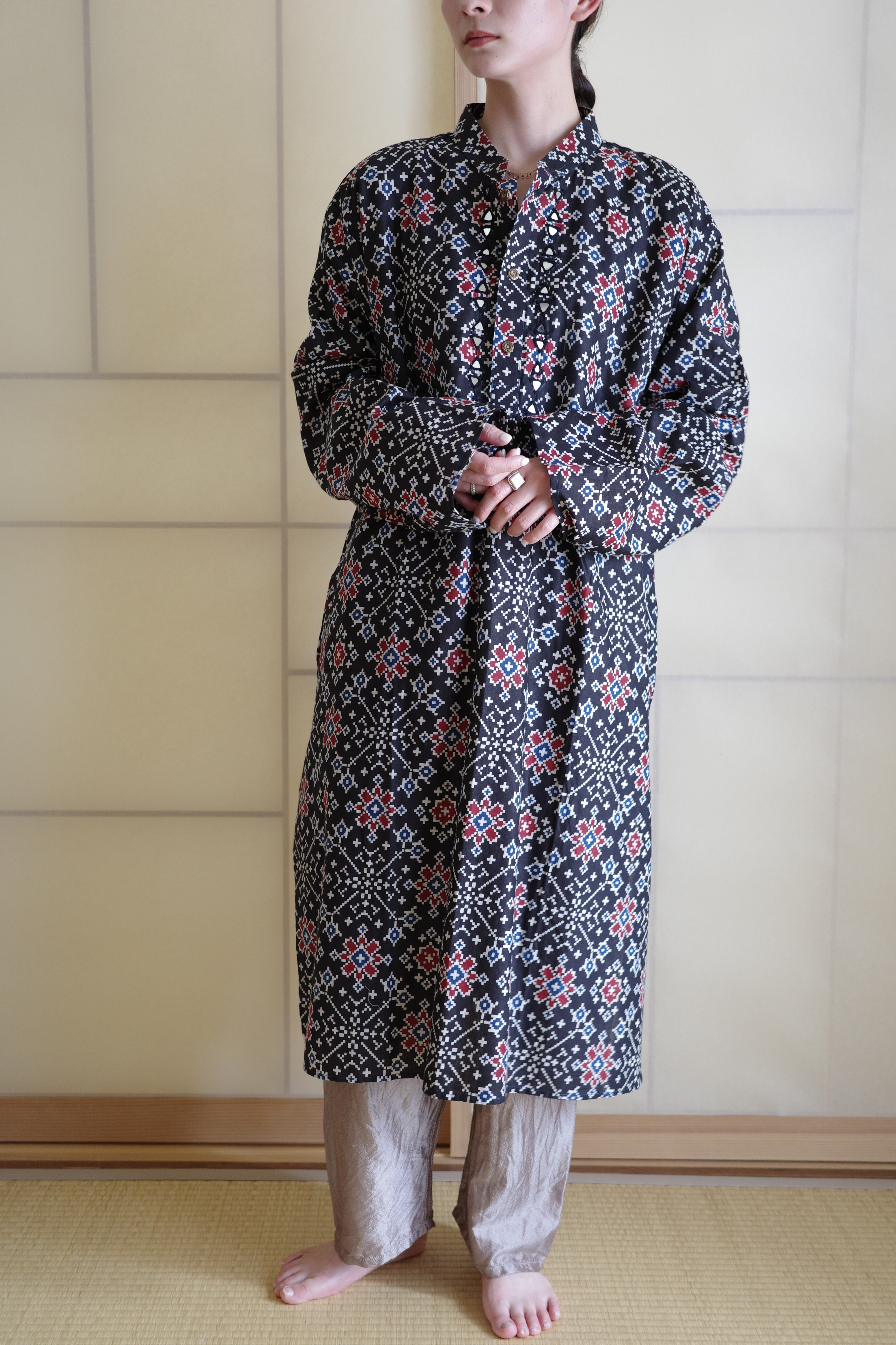 1990-20s Miller work Kuruta shirt