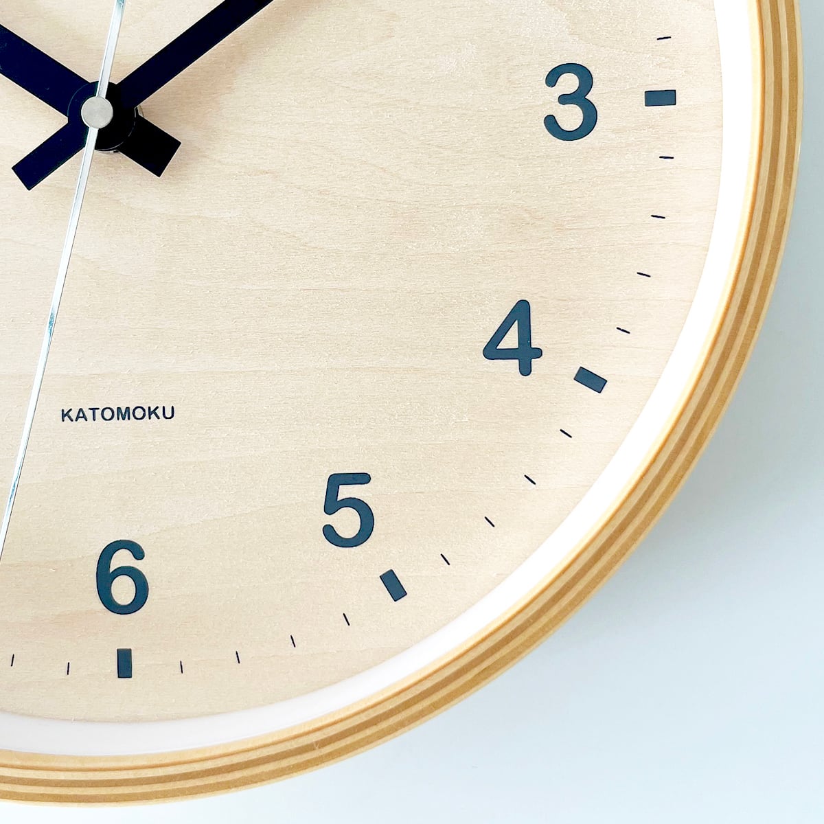 KATOMOKU plywood clock シナ文字盤 km-34M | 加藤木工株式会社 online