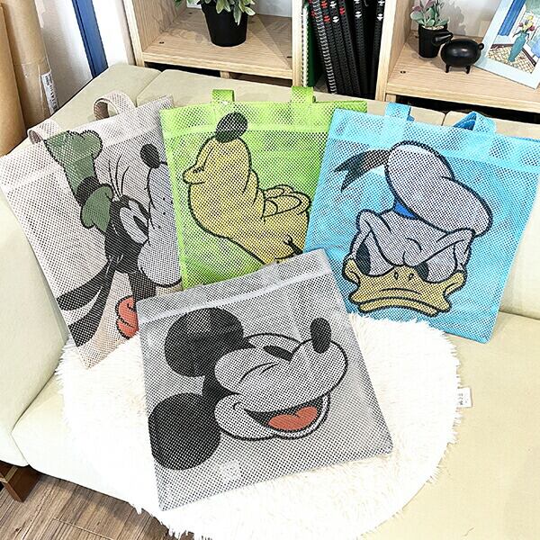 ディズニー プルート ビッグフェイス メッシュトートバッグ アコモデ