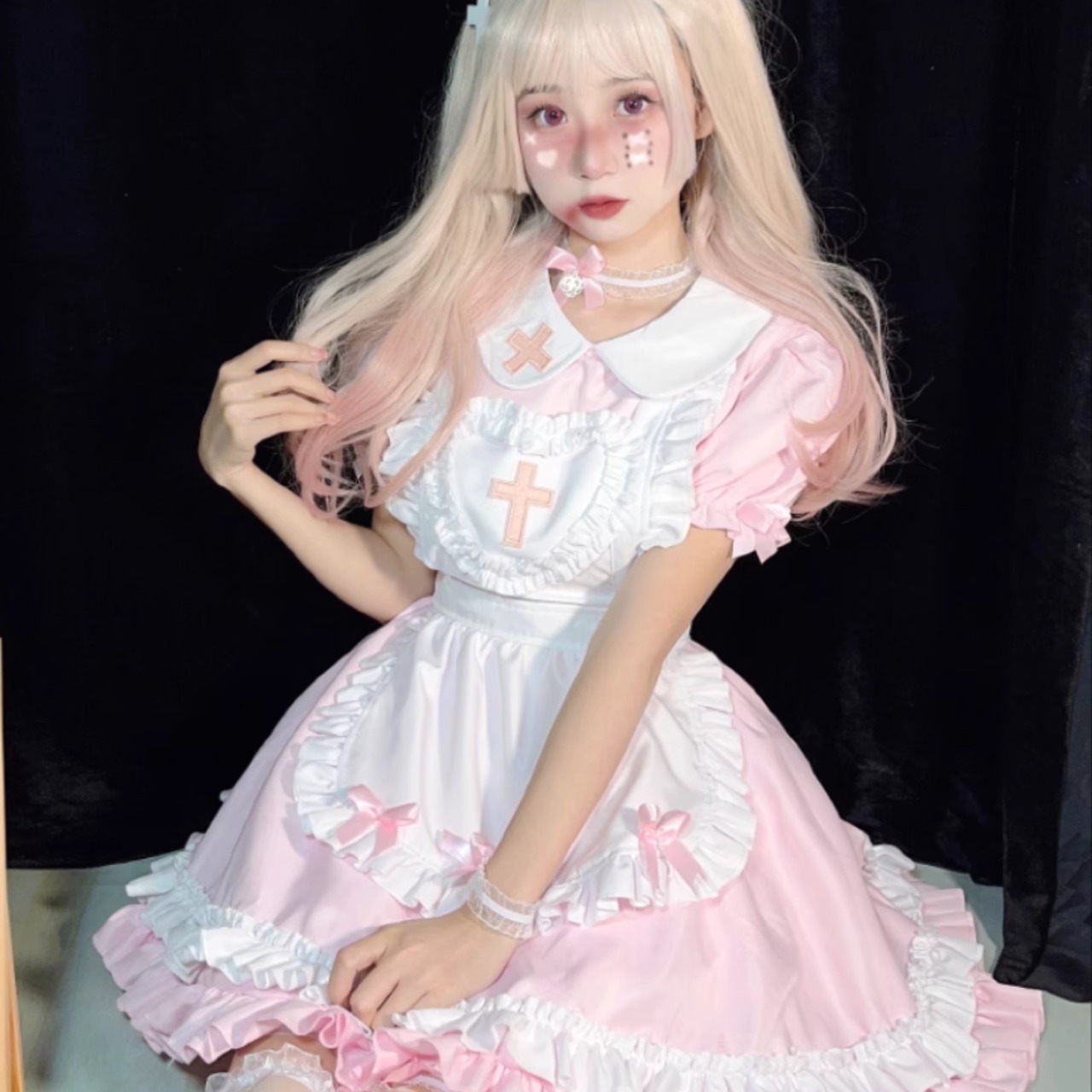 天使と悪魔 サブカル系 ロリータ メイド服 コスプレ カチューシャ付き ナース メイドカフェ コンカフェ イベント衣装 ガーリー 原宿ファッション  地雷服 地雷 Y2K | 天使と悪魔 サブカル系ファッション SEASONZ～地雷系、サブカル系インディーズファッション衣装専門～