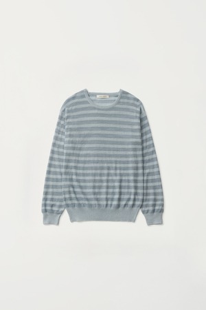 [NOTHING WRITTEN] Veil stripe pullover (Sky mist) 正規品 韓国ブランド 韓国通販 韓国代行 韓国ファッション ナッシングリトゥン 日本 店舗