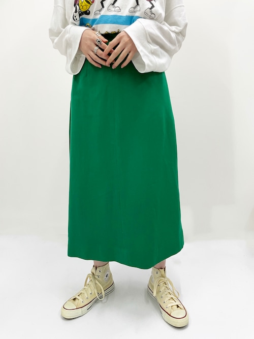 〜50's Vintage Wool Long Tight Skirt