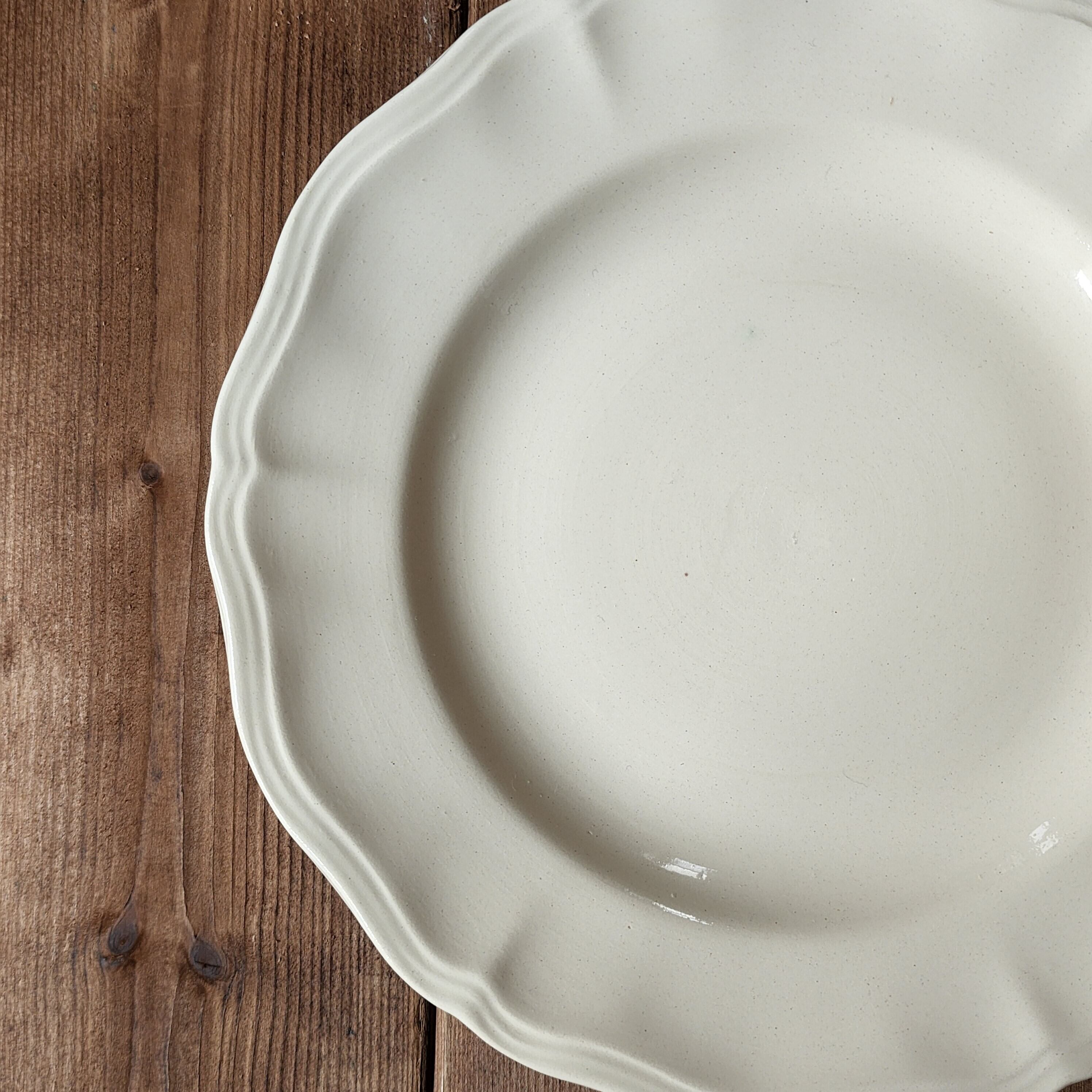 美品 サルグミンヌ 花リム コンポティエ 象牙色 美品 サルグミンヌ 花リム コンポティエ 象牙色 フランス アンティーク