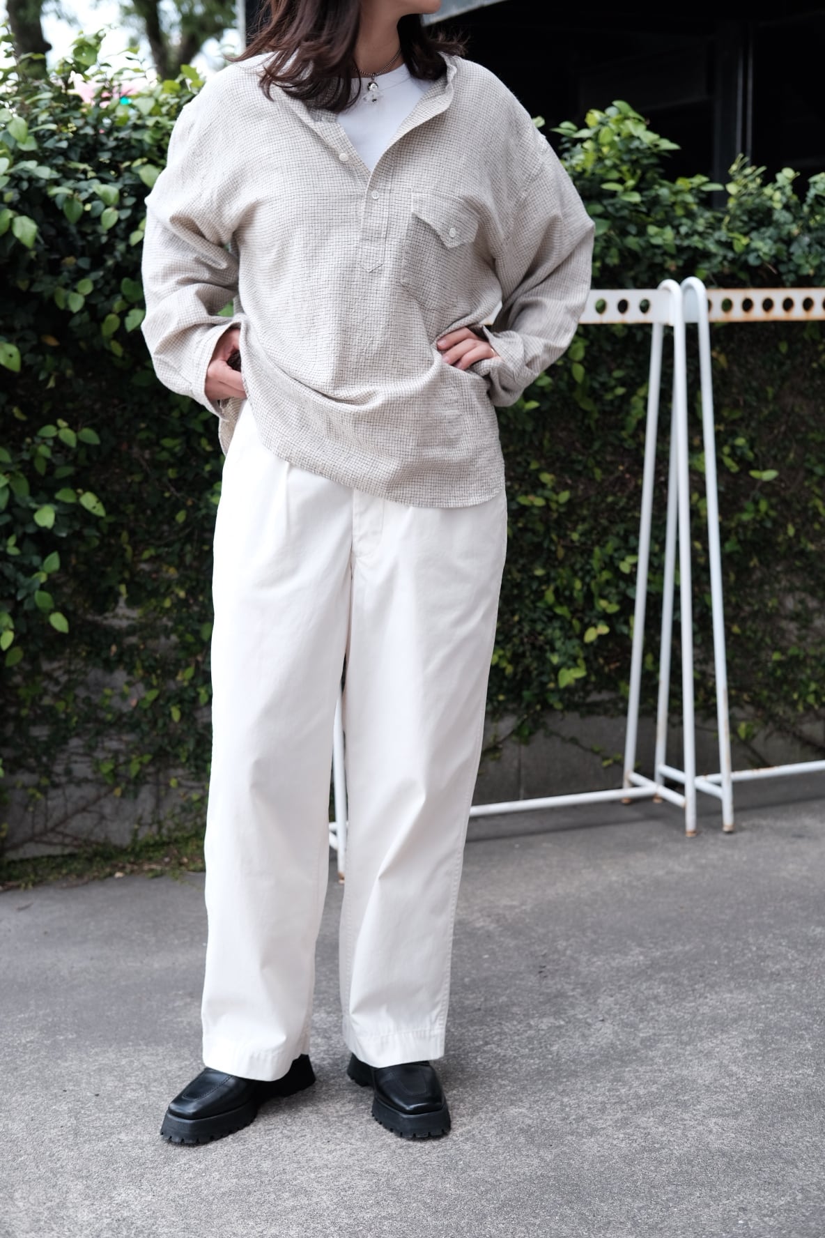 Ends and means アーミーチノ　ナチュラル　Mサイズ ENDS and MEANS＜エンズアンドミーンズ＞Army chino | Inhigh