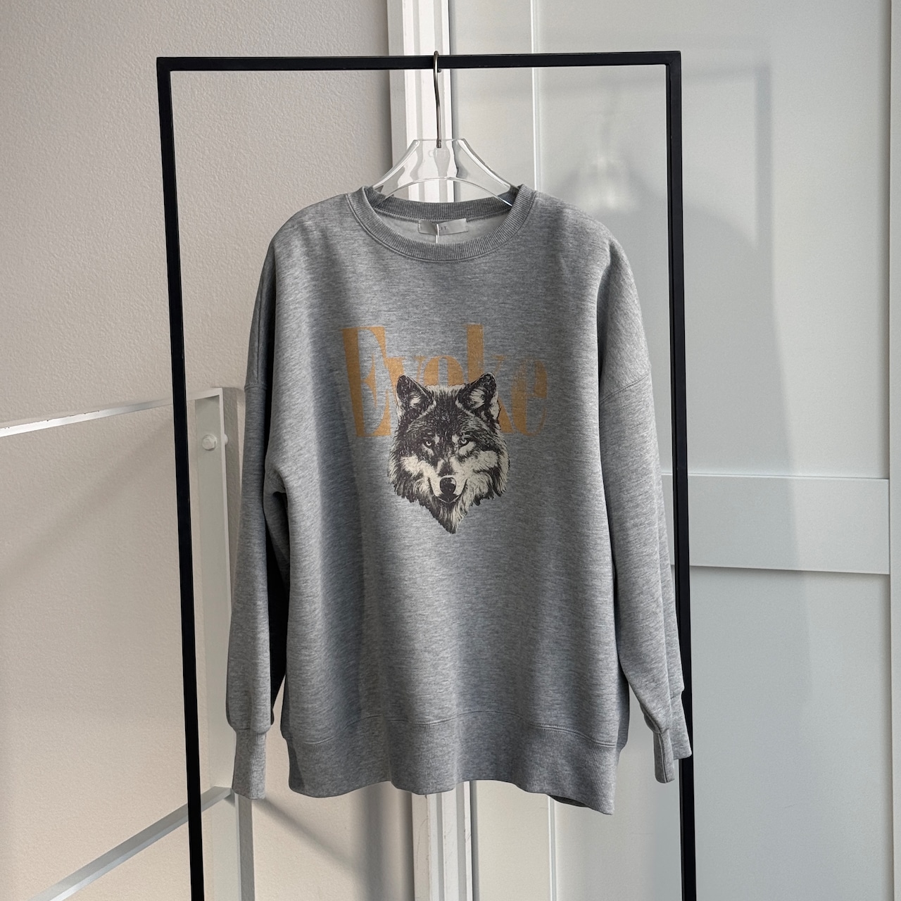 【鹿児島先行販売】[EVOKE]裏起毛スウェットPO/グレー