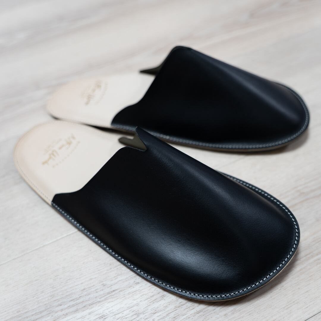 本革スリッパ - LEATHLOAF[レザローフ] 時を重ねるごとに風合いが増す