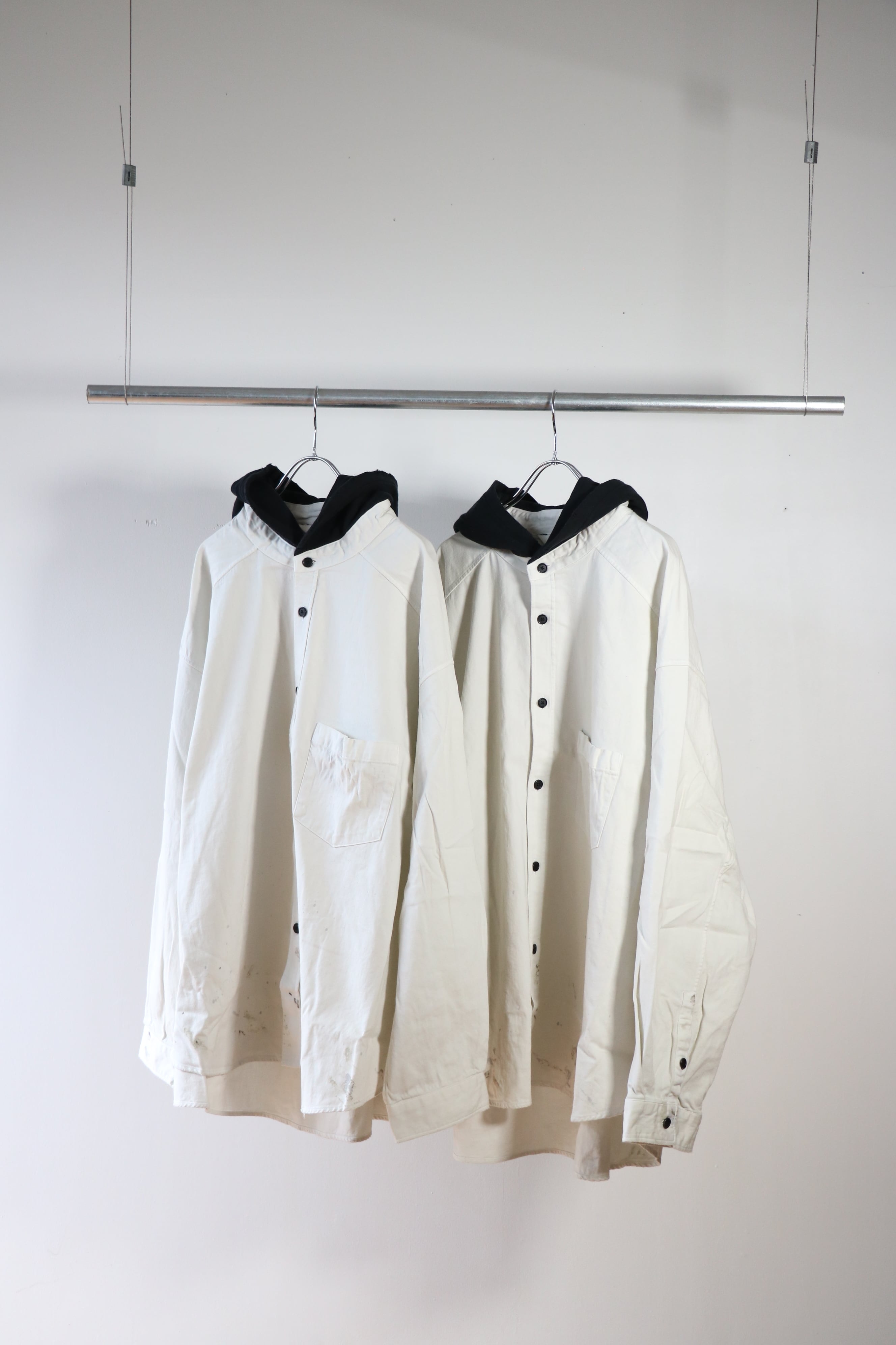 Ancellm -DENIM HOODIE SHIRT- / ANC-SH67-A / アンセルム デニムフーディシャツ