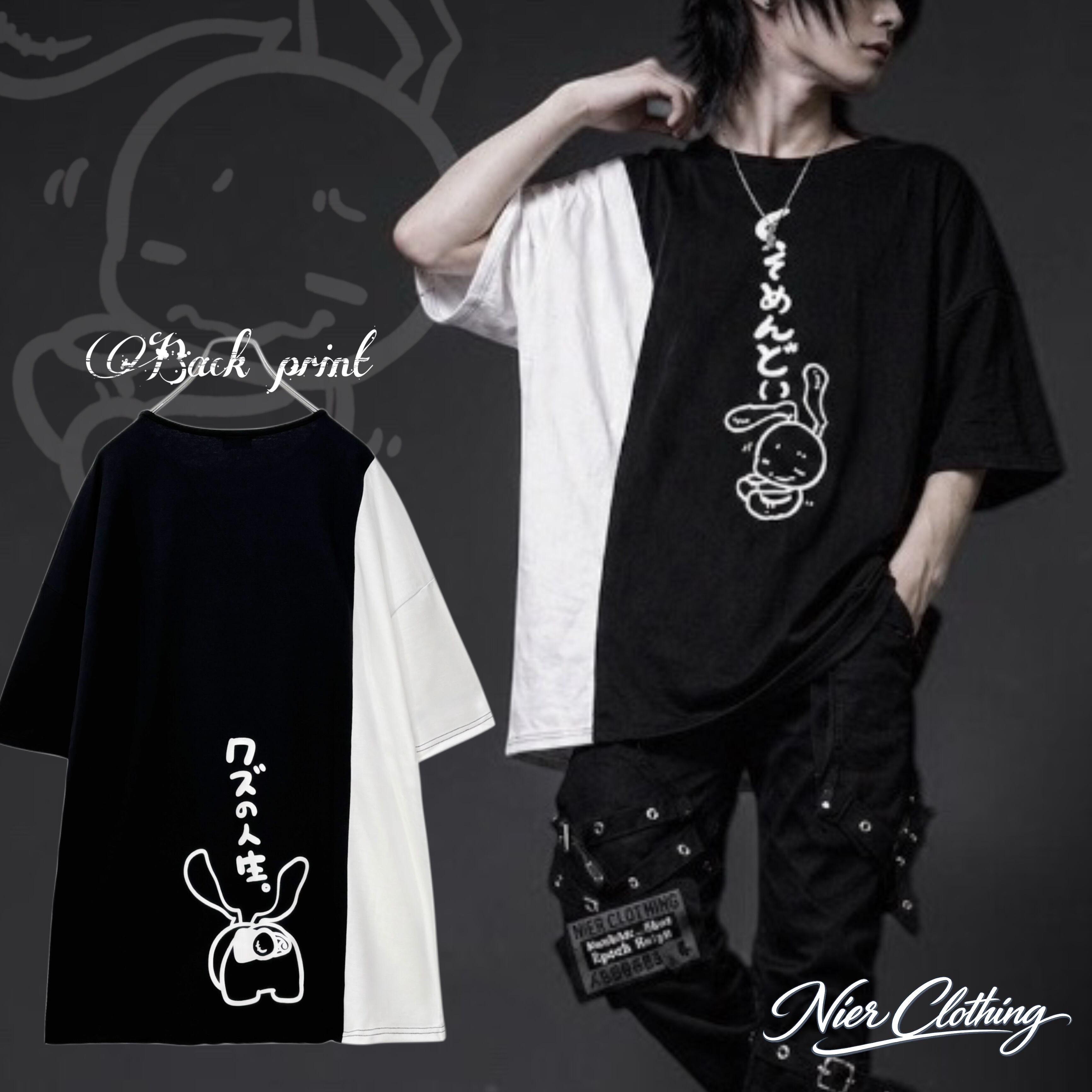 NIER BICOLOR T-SHIRTS【自堕落主義】 | NIER CLOTHING