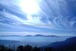 雲海に囲まれた阿蘇山の風景