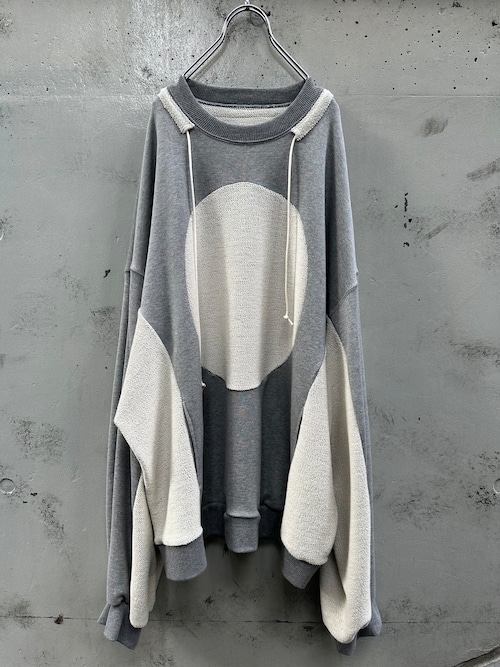 『my beautiful landlet』 HEAVY FRENCH TERRY CIRCLE SWEATSHIRT /  GREY