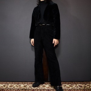 "crash velours" short design jacket