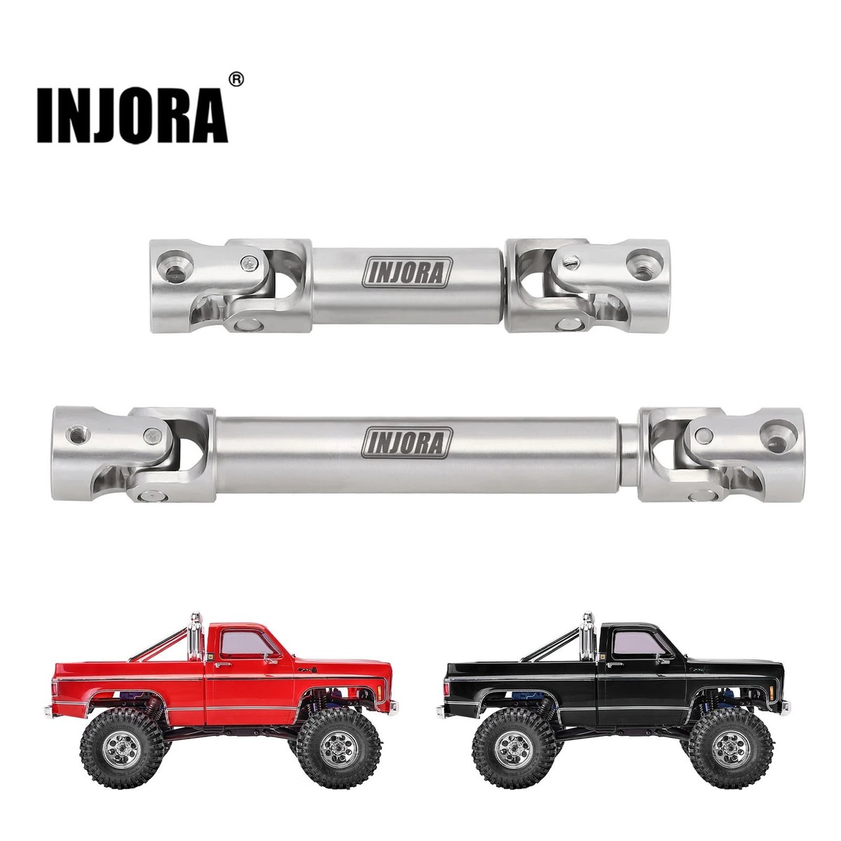 Injora Arbres de transmission en acier trempé pour TRX4M High Trail K10 F150