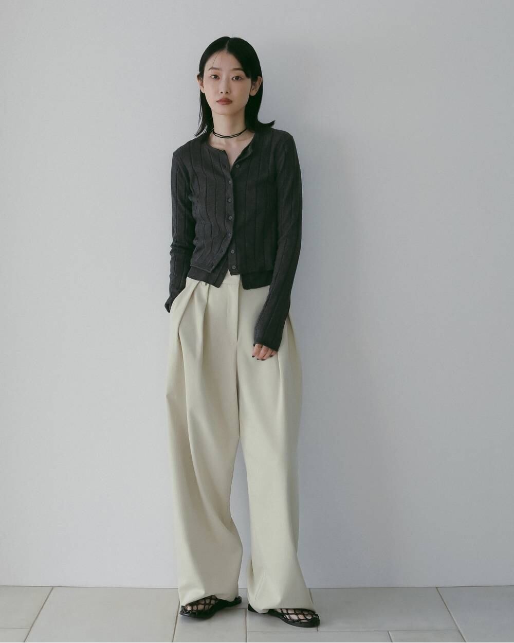 anuke 】Cotton Layered Cardigan | valance 福井｜レディース