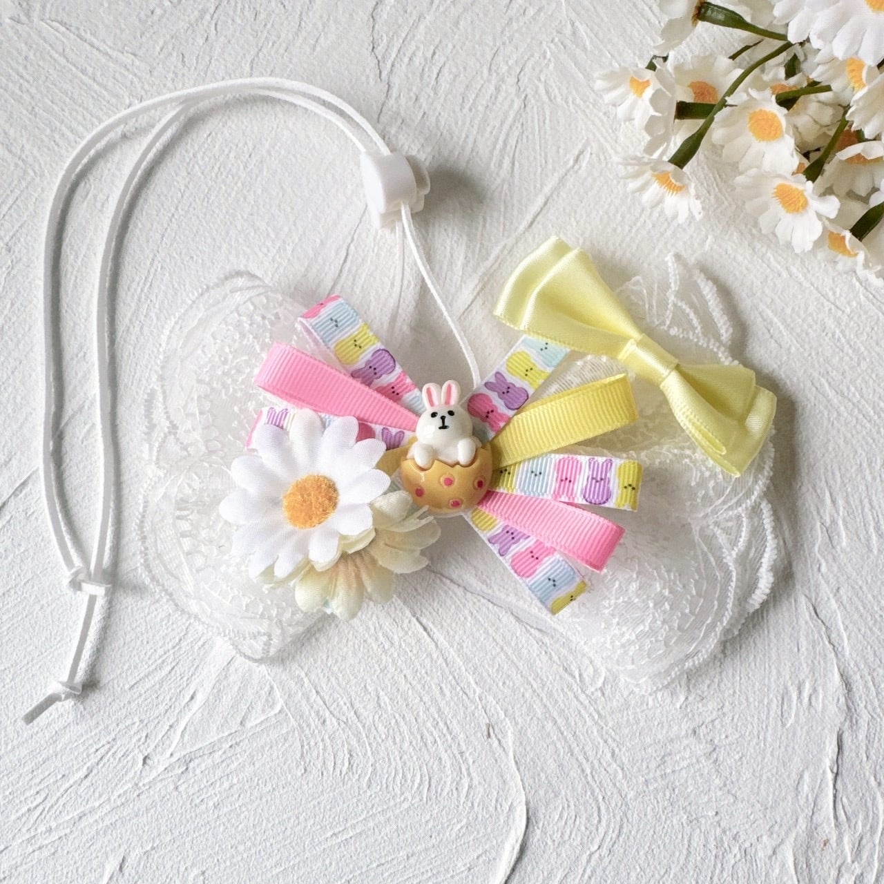 レースのうさちゃんリボンネックバンド