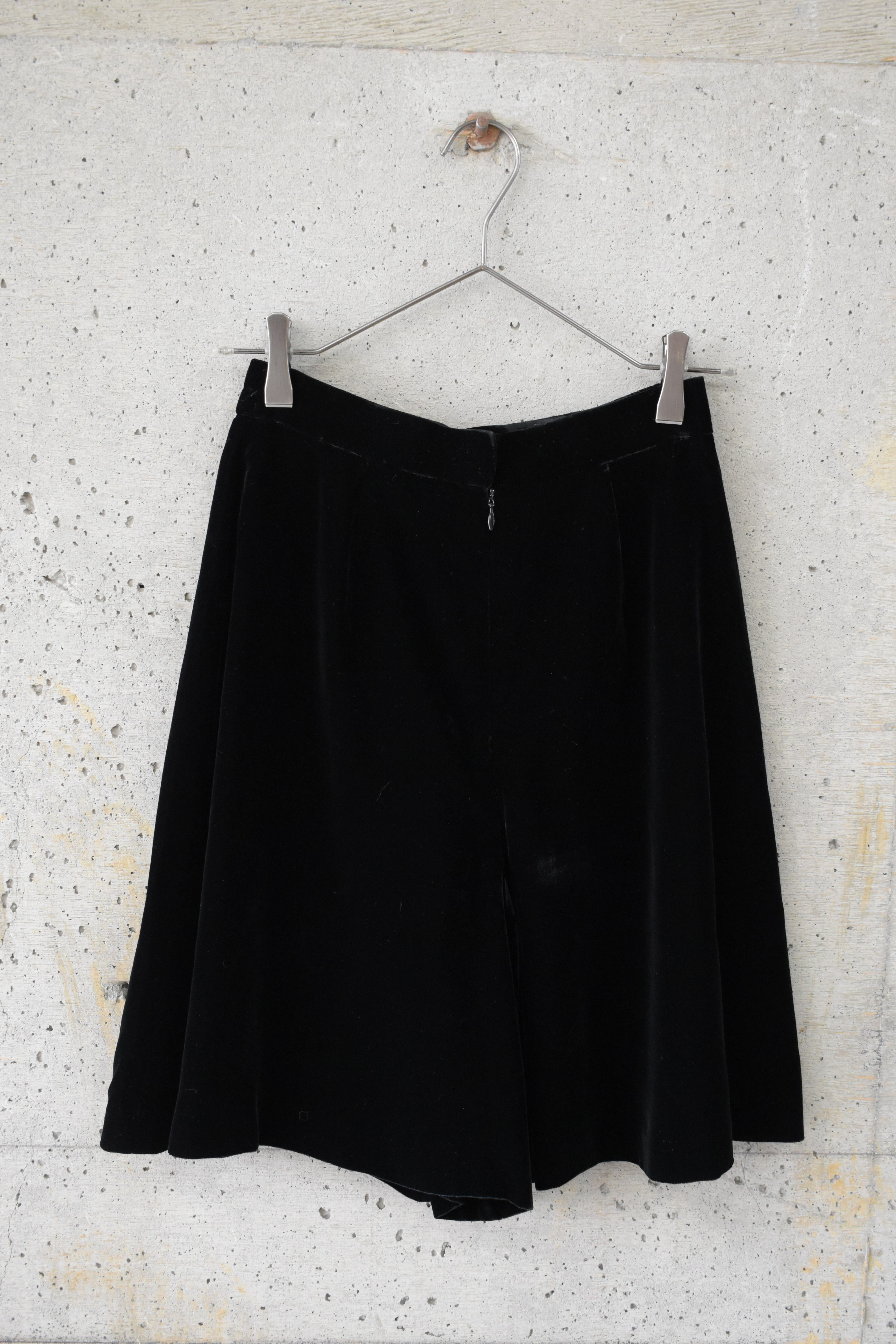 Velour culotte pants