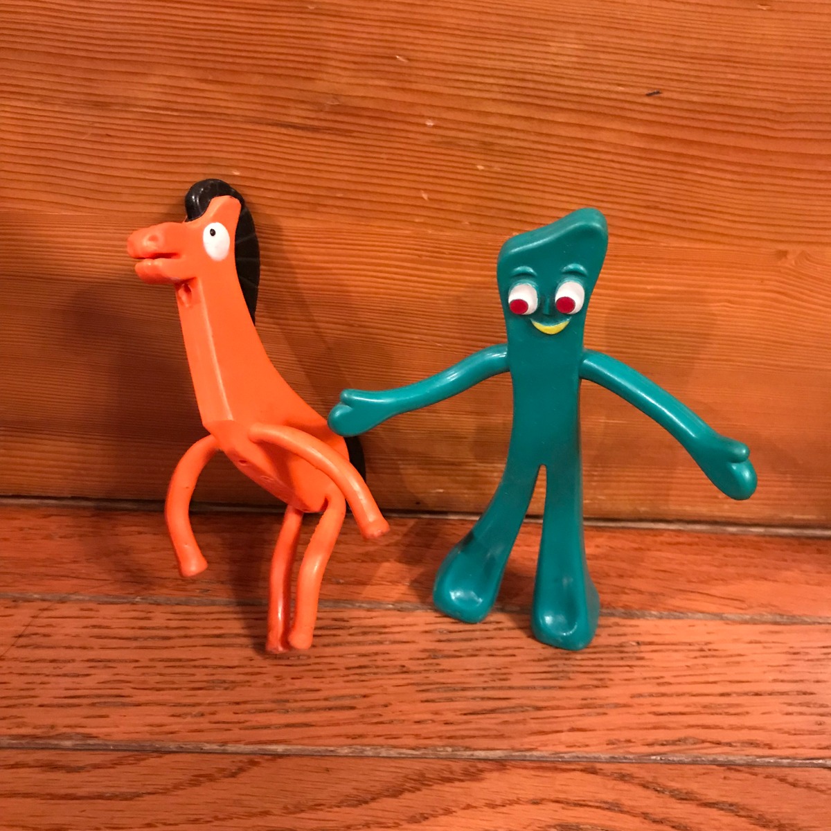 ガンビー（GUMBY）＆ポーキー（Pokey）ベンダブルフィギュア 2個セット 
