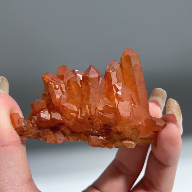 タンジェリンクォーツ クラスター31◇ Tangerine Quartz ◇ 天然石・鉱物・パワーストーン