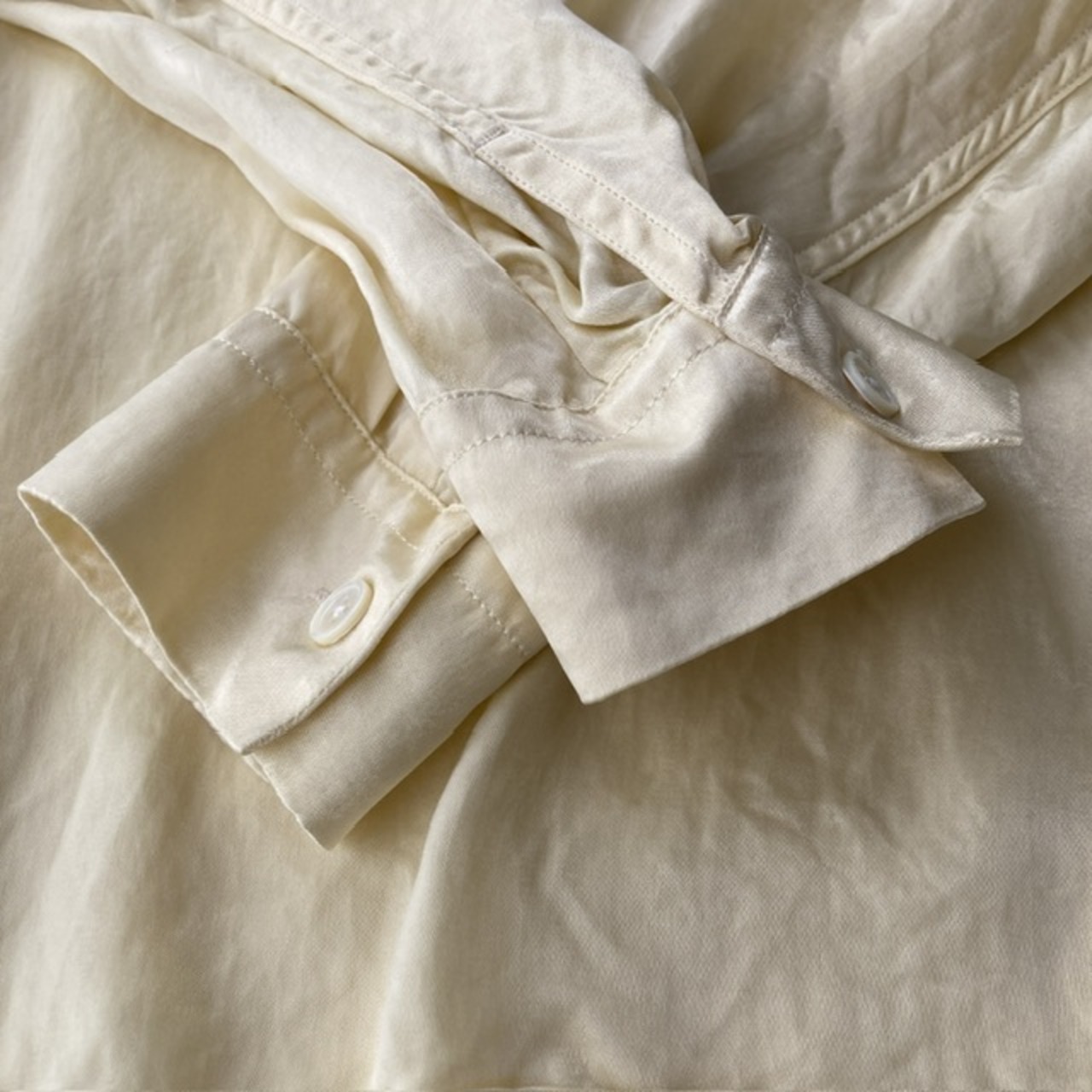 Our Legacy ハーフジッププルオーバー シャンパンゴールド 画像7