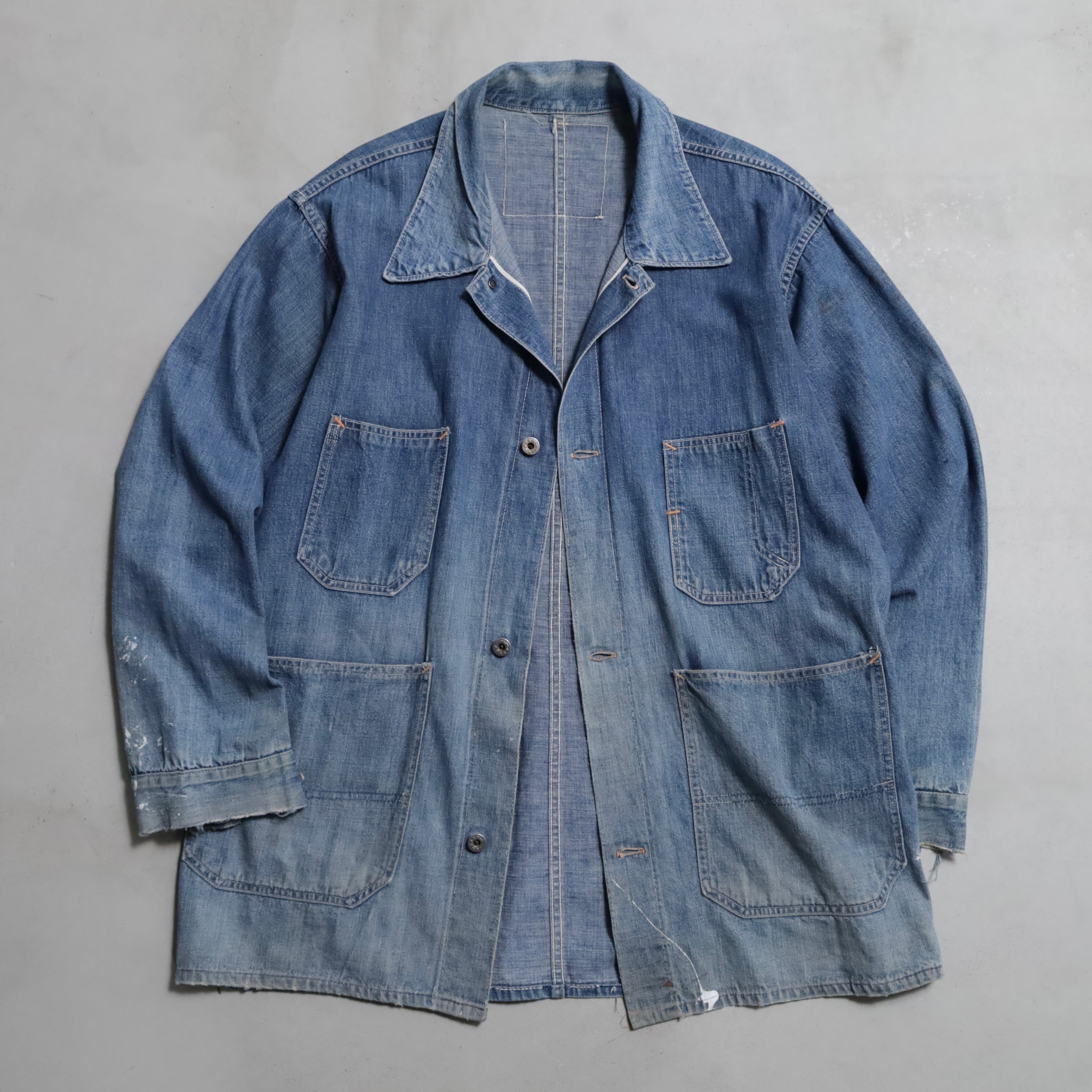 90s OLD GAP denim coverall jacket | Pay ID