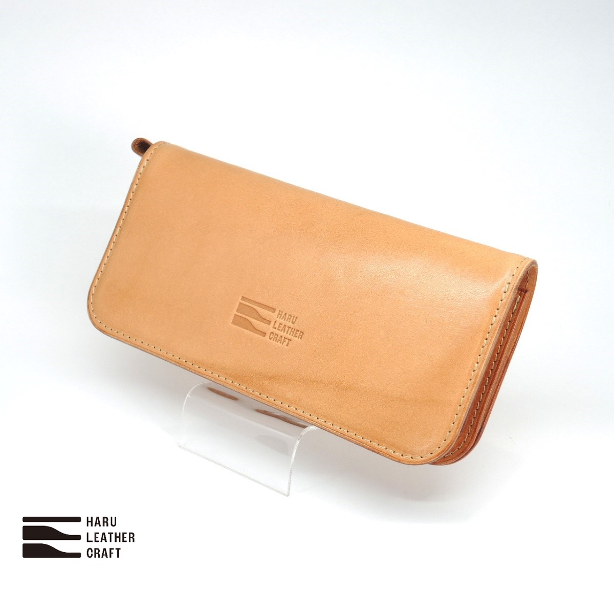 二つ折りロングウォレット | haru leathercraft