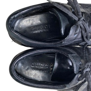 vintage GUCCI leather × canvas sneakers