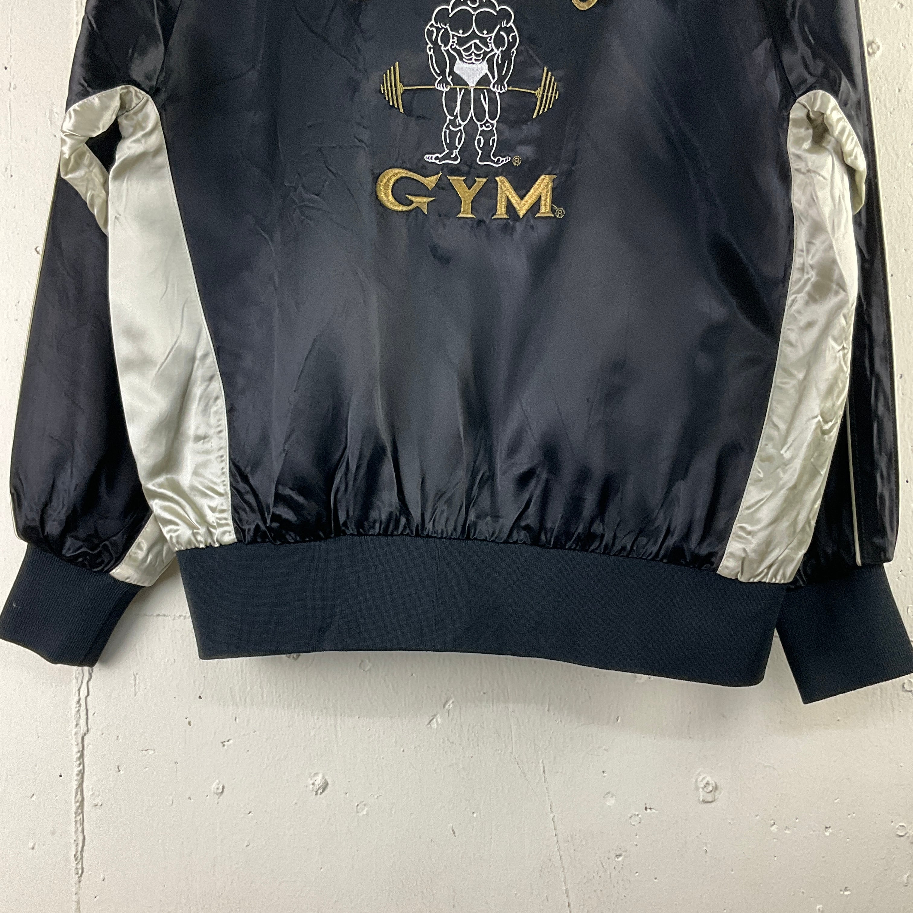 Gold's Gym ゴールドジム サテン スポーツジャケット ブルゾン Gold's Gym ゴールドジム サテン スポーツジャケット ブルゾン