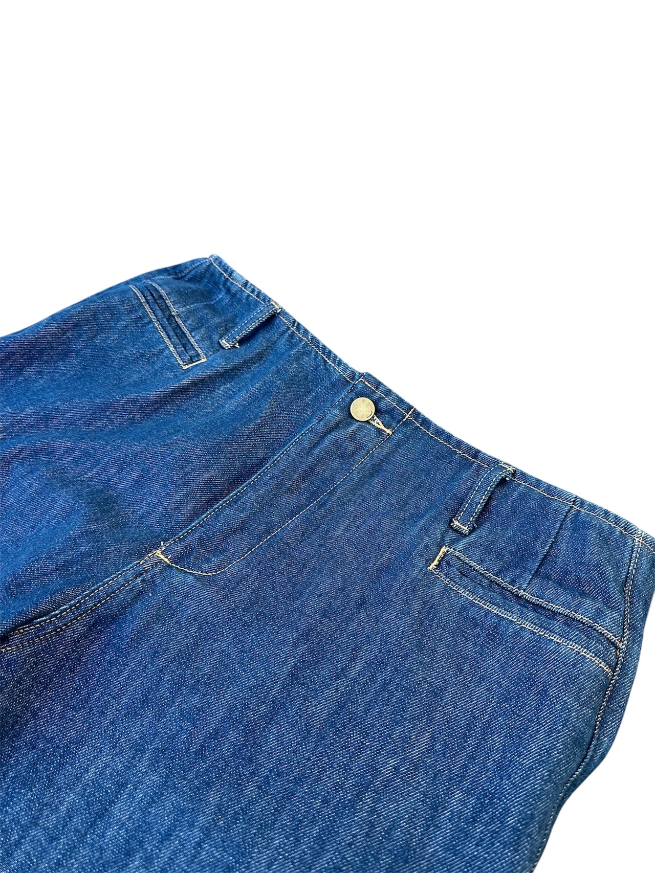 Semi Flare Slacks Denim