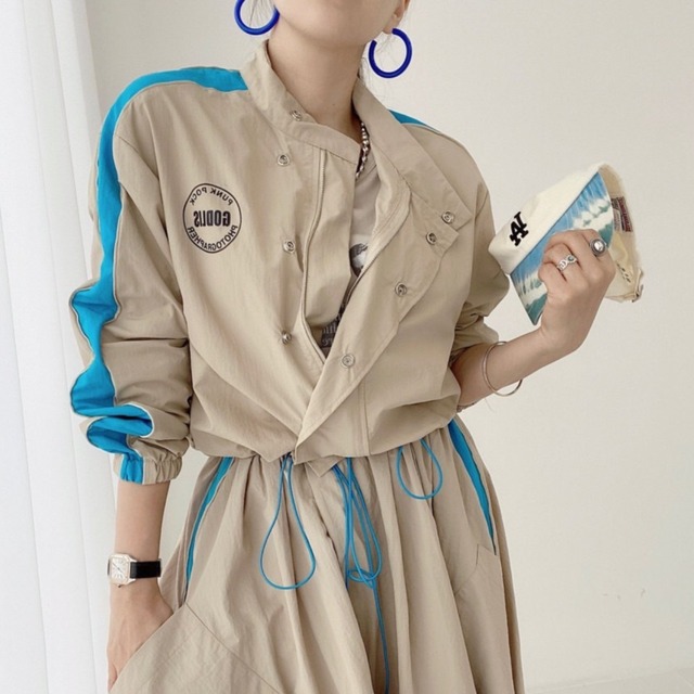 サイド ライン ブルゾン スカート セット アップ 3412412