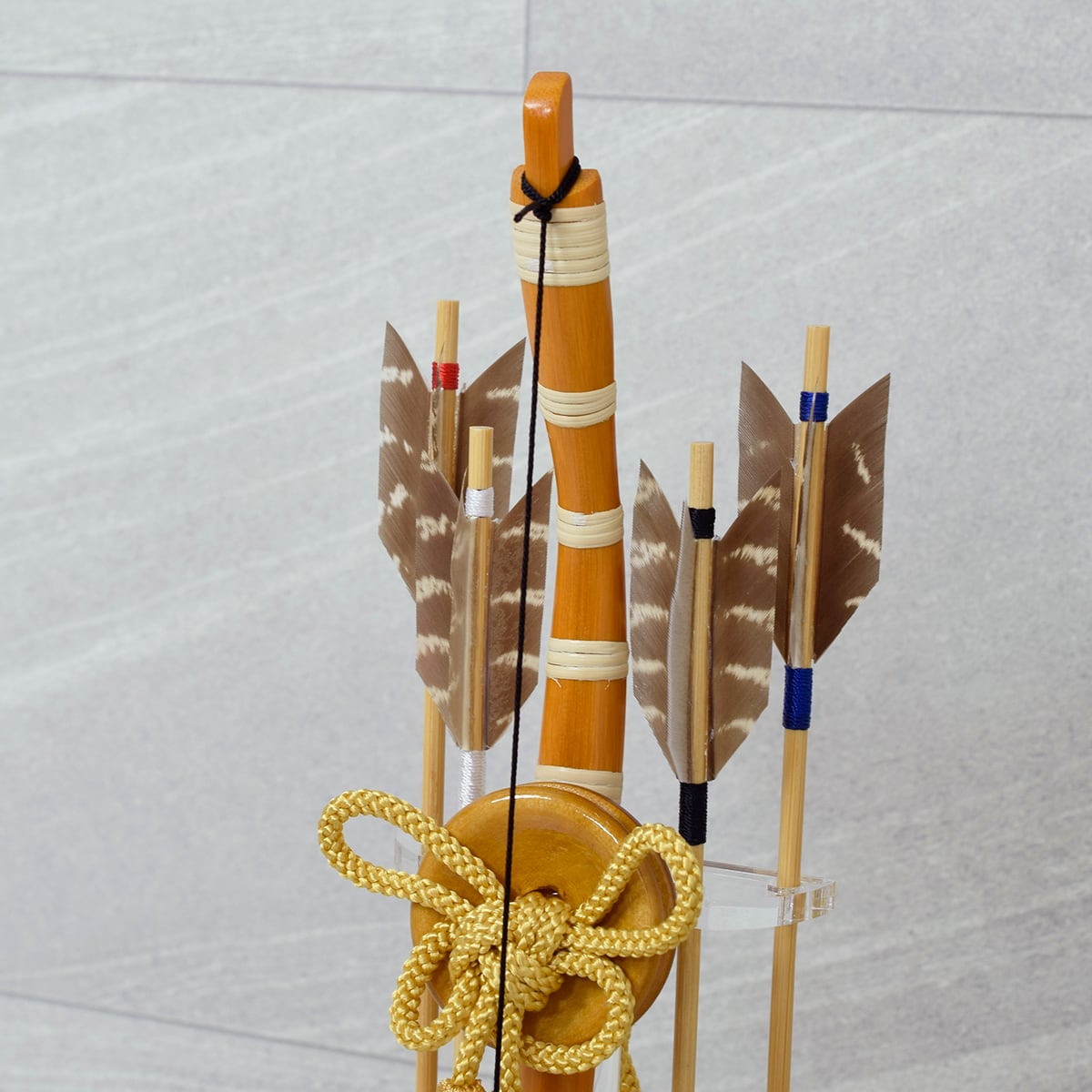 破魔弓飾り【五色】Goshiki アクリルケース入り｜おしゃれ｜モダン